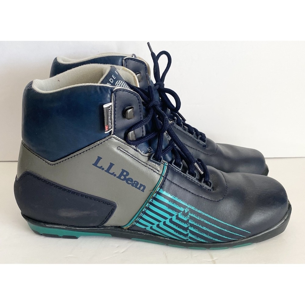 Vintage L.L. Bean Alpina XC Ski Boots 46‎ US 12 Nordic Cross Country Thinsulate
